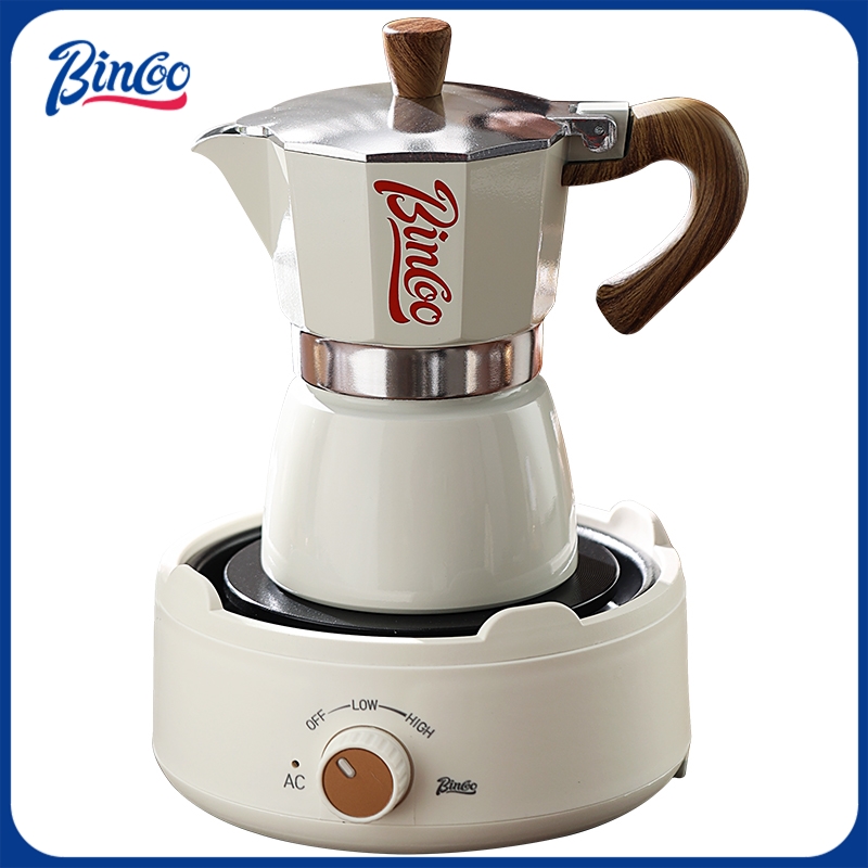 Hero Coffee Equipment - Bincoo Moka Pot en Elektrisch Fornuis